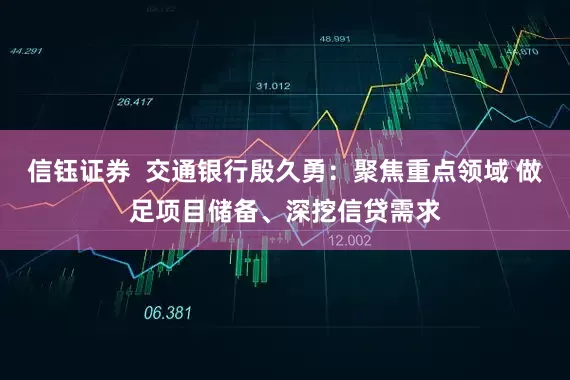 信钰证券  交通银行殷久勇：聚焦重点领域 做足项目储备、深挖信贷需求